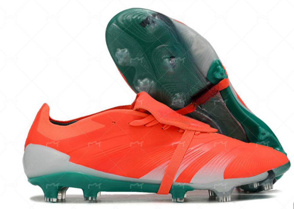 Zapatos de fútbol FG de caña alta, muy vendidos en el extranjero, completamente tejidos con cordones, un par disponible para la venta, buscamos agentes.