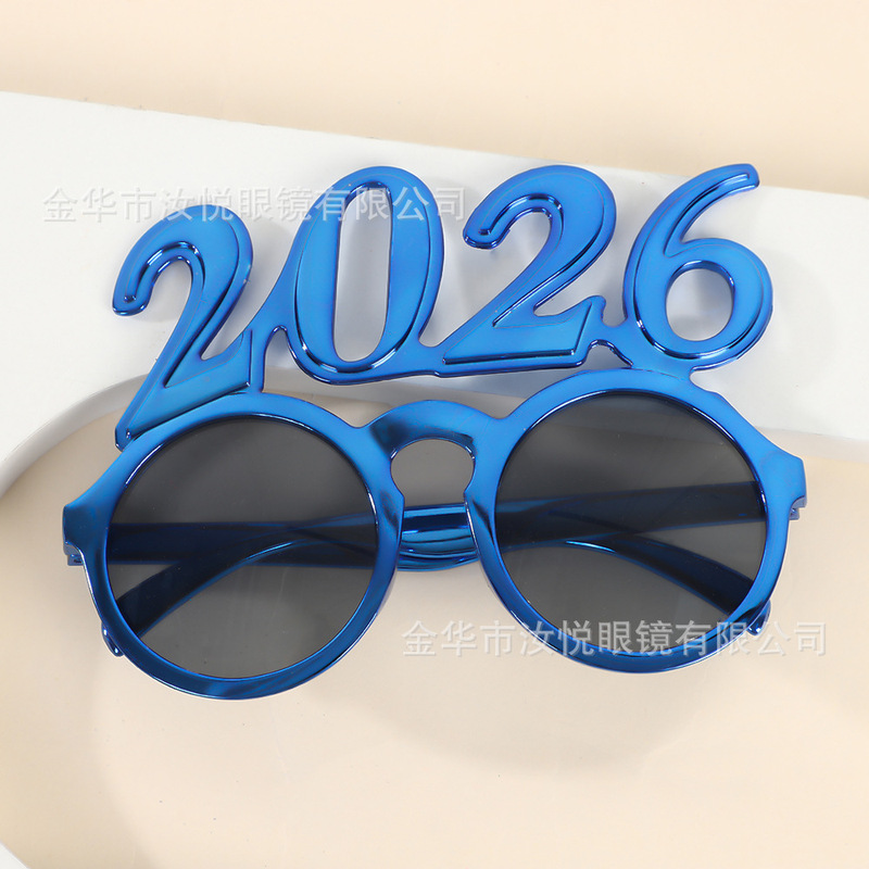 新年大晦日写真小道具 2026 面白いメガネ新年パーティーパーティー 2026 デジタルメガネ卸売|undefined