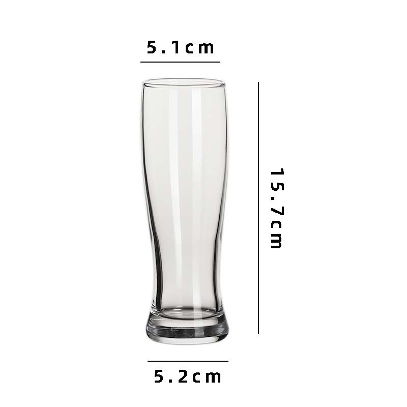 Taza de cerveza artesanal de cintura grande capacidad cintura de vidrio bar KTV taza de cerveza comercial taza de cerveza de trigo