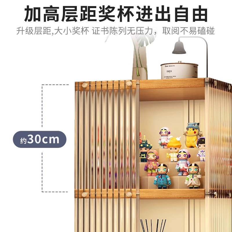 Estante de libro giratorio acrílico estante de piso multicapa móvil de mano mostrador de esquina de gabinete bajo gabinete de libro