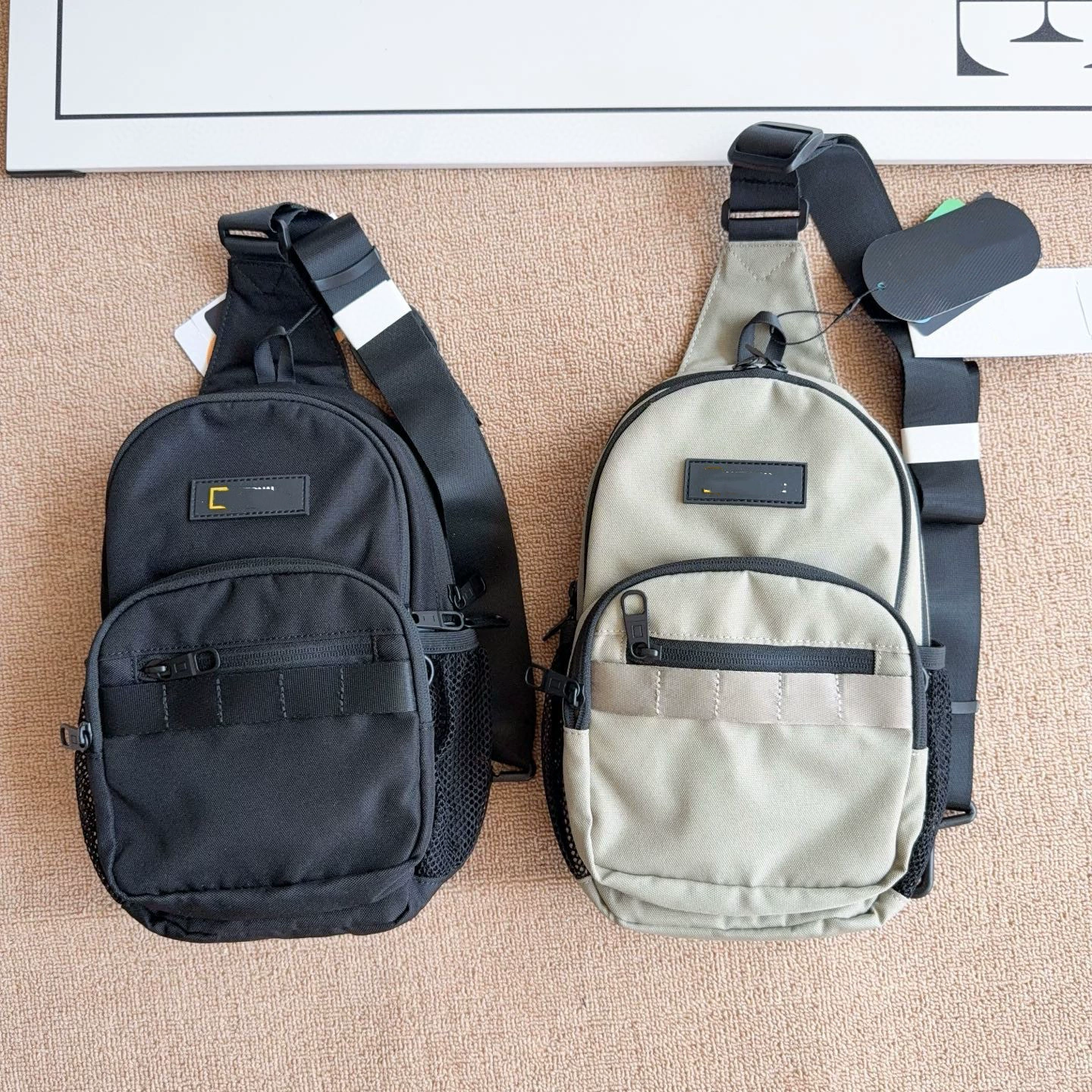 Новая модель нагрудной сумки для мужчин и женщин, спортивная сумка с отделением для улицы, утолщенная многофункциональная сумка для мобильного телефона, головка на молнии с квадратной рамкой