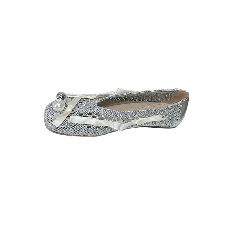 Loafers, cute small bell with bow, genuine leather, style
