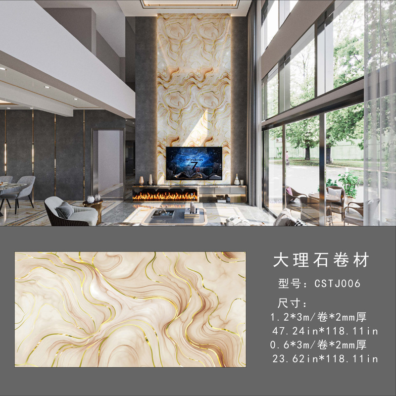 仿大理石3d墙面翻新装饰贴纸防油防水墙纸自粘瓷砖贴跨境外贸|undefined