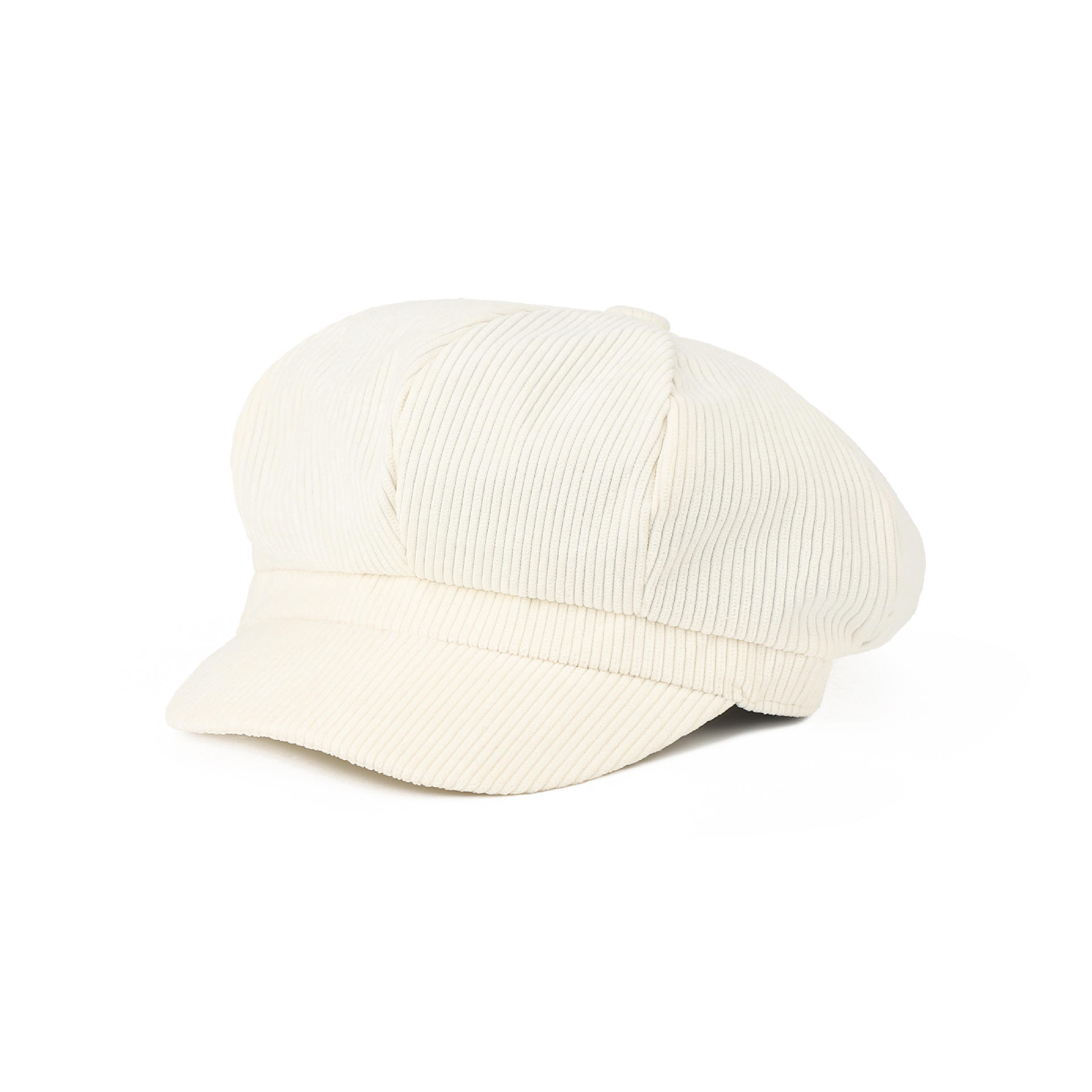 Estilo coreano sombrero de pana de color sólido gorra de pico de moda para mujer Otoño e Invierno versátil sombrero de pintor artístico Sombrero octogonal retro británico