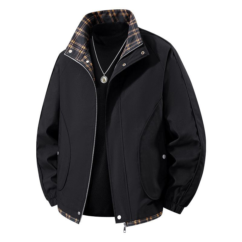 Men's spring and autumn thin outdoor windproof and waterproof loose-fitting large size hooded workwear casual jacket