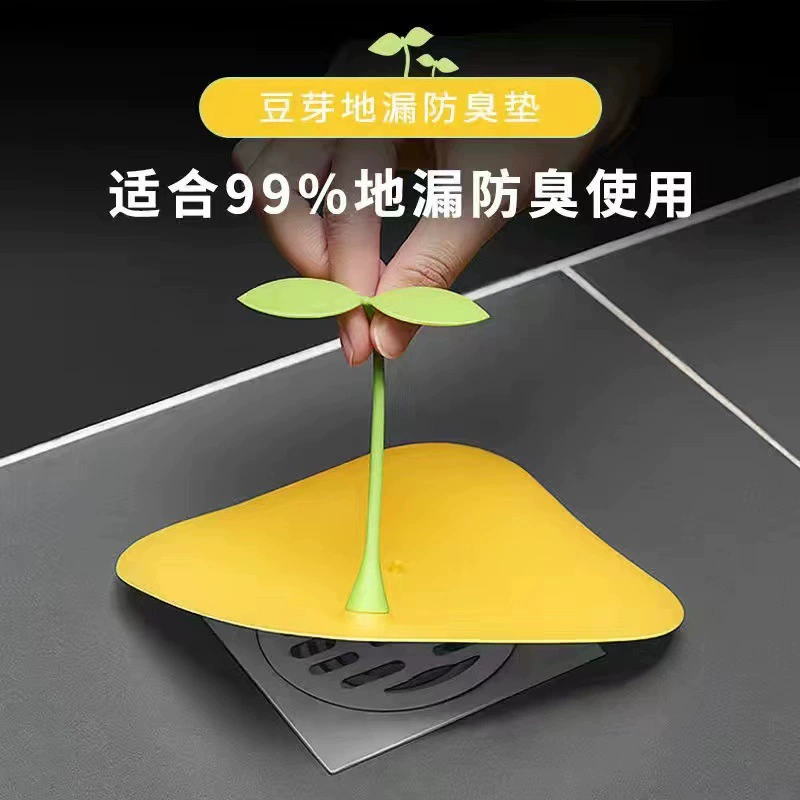 Домашние ростки фасоли слились из силиконовой ванной