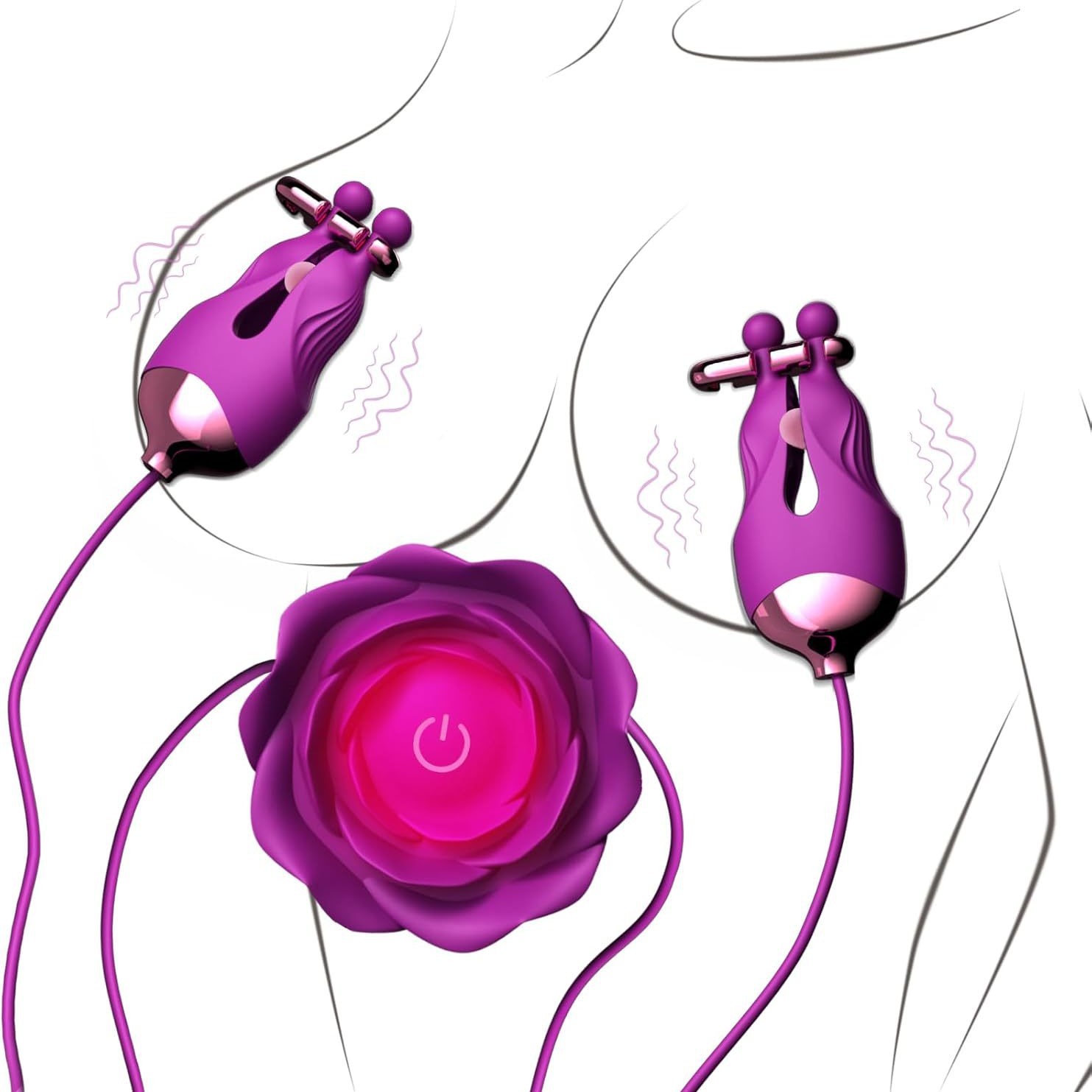 Nouveau clip à lait en silicone rose, masturbateur féminin, produit sexuel pour adultes, masseur de mamelons, charme pétrisseur sexy_voghion.com