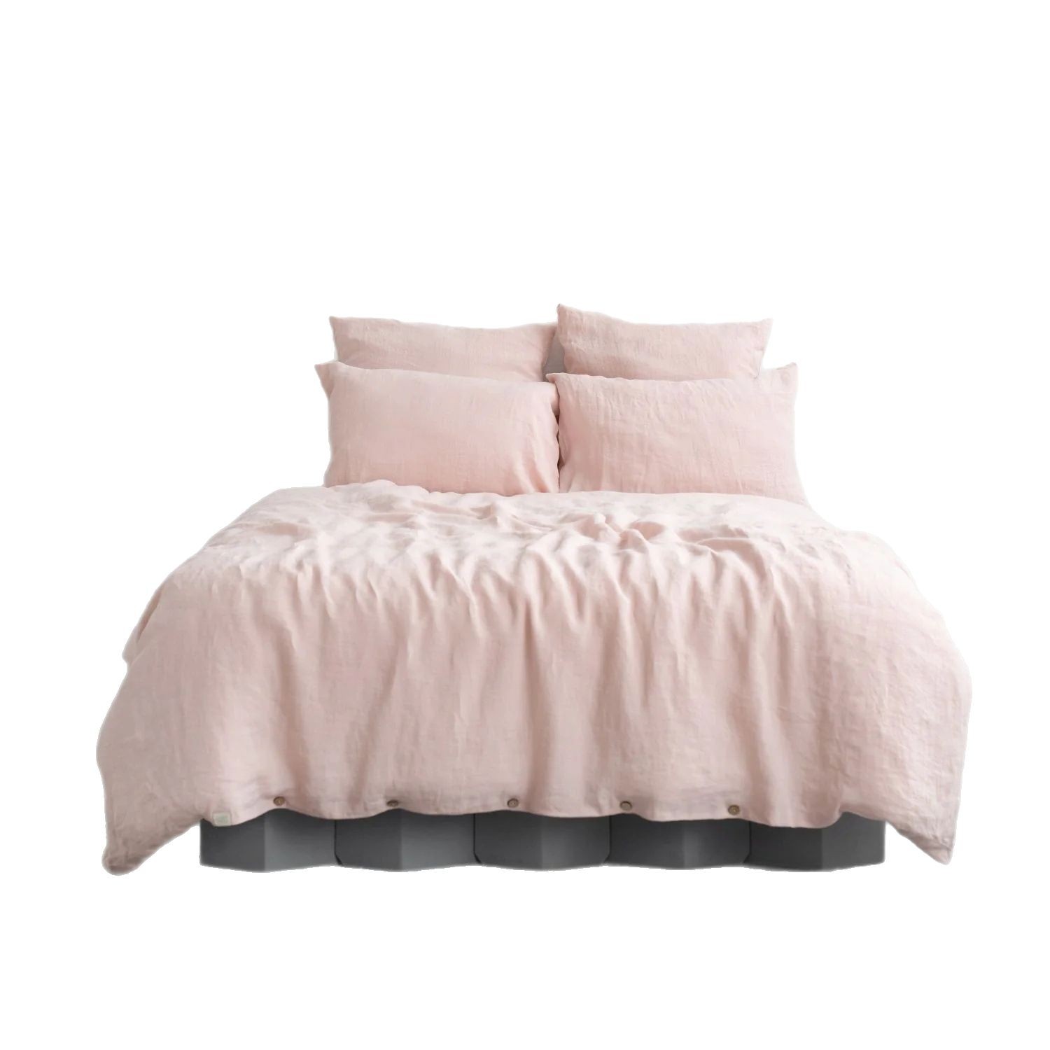 cáñamo puro lluvia de cáñamo cuatro piezas de ropa de cama comercio exterior personalización lavado sábanas de cáñamo simple cubierta de cáñamo