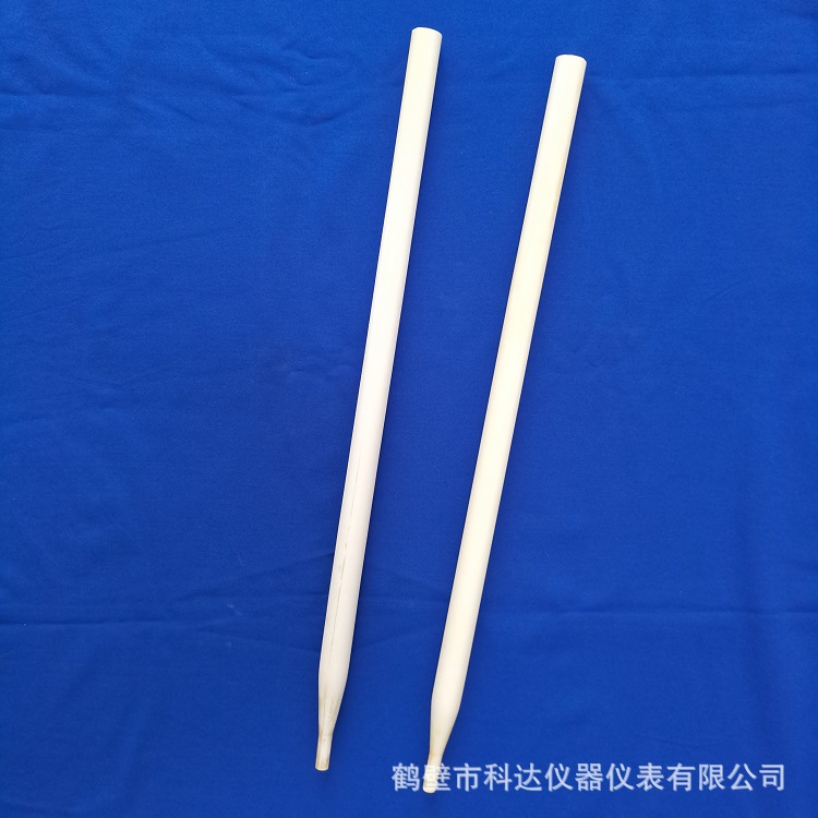 定硫仪用异径管化学瓷锥管陶瓷异径管石英异径管瓷舟