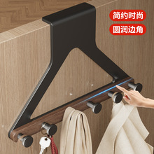 衣柜外侧面挂架挂衣钩柜子侧边直角衣服收纳挂钩免打孔门后挂衣架