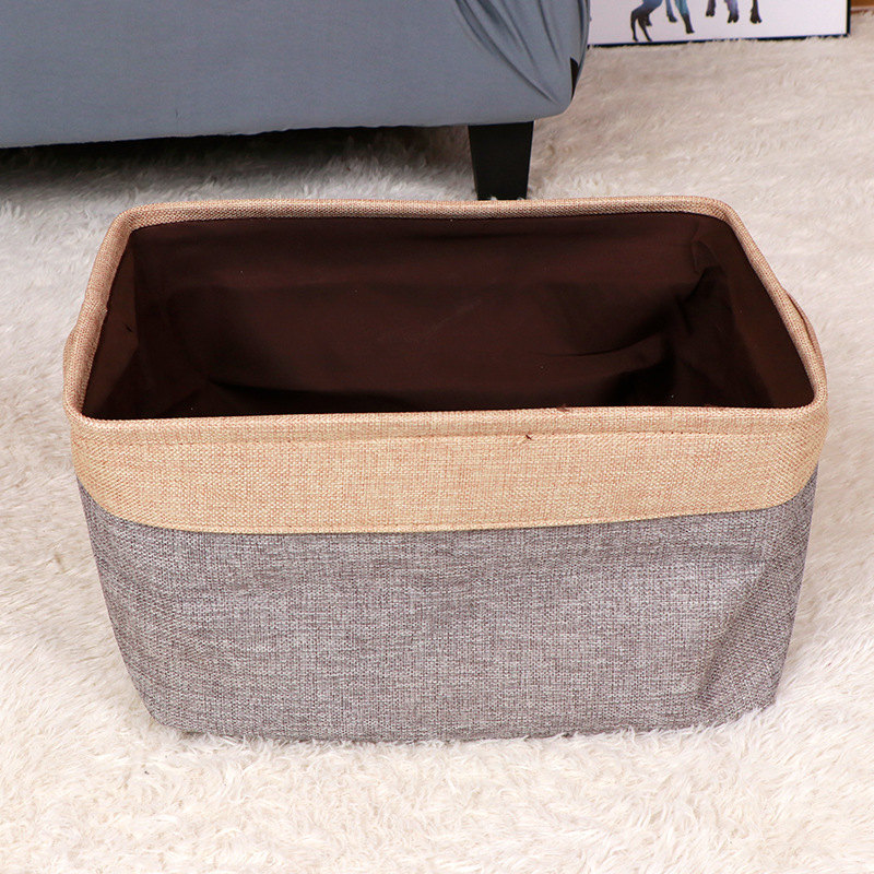 Cesta de almacenamiento redonda cuadrada para el hogar cesta de almacenamiento de artículos diversos al por mayor cesta de almacenamiento cesta de lavandería con cordón