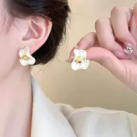 Старинные матовые изящные модные серьги, стиль лёгкой роскоши