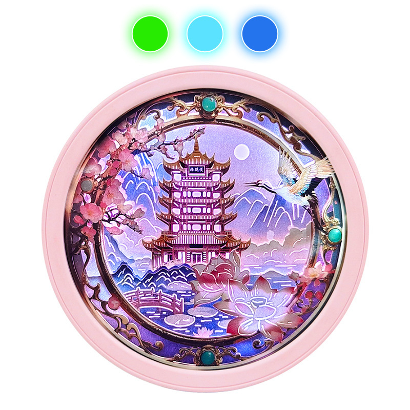 国潮风纸雕灯定制全国城市景区旅游文创纪念品创意礼物纸雕冰箱贴|undefined