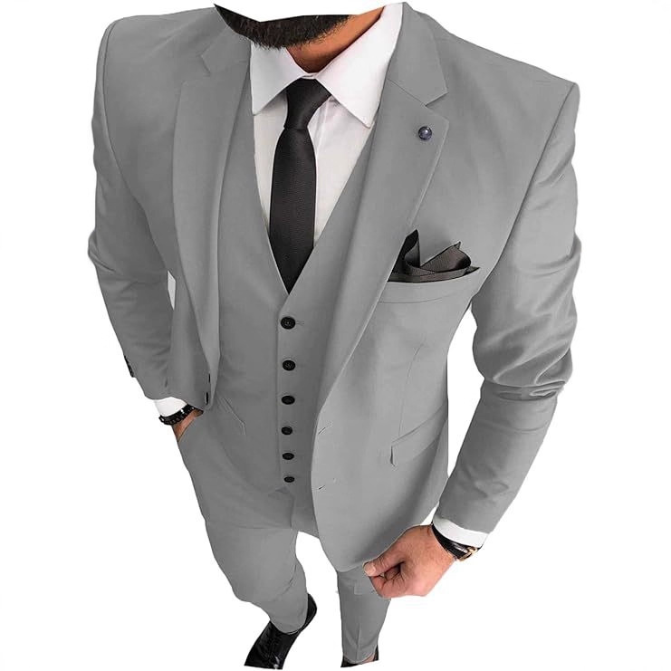 Traje Formal para Hombre de Poliéster, Una Sola Fila y Una Hebilla para Banquetes image 5