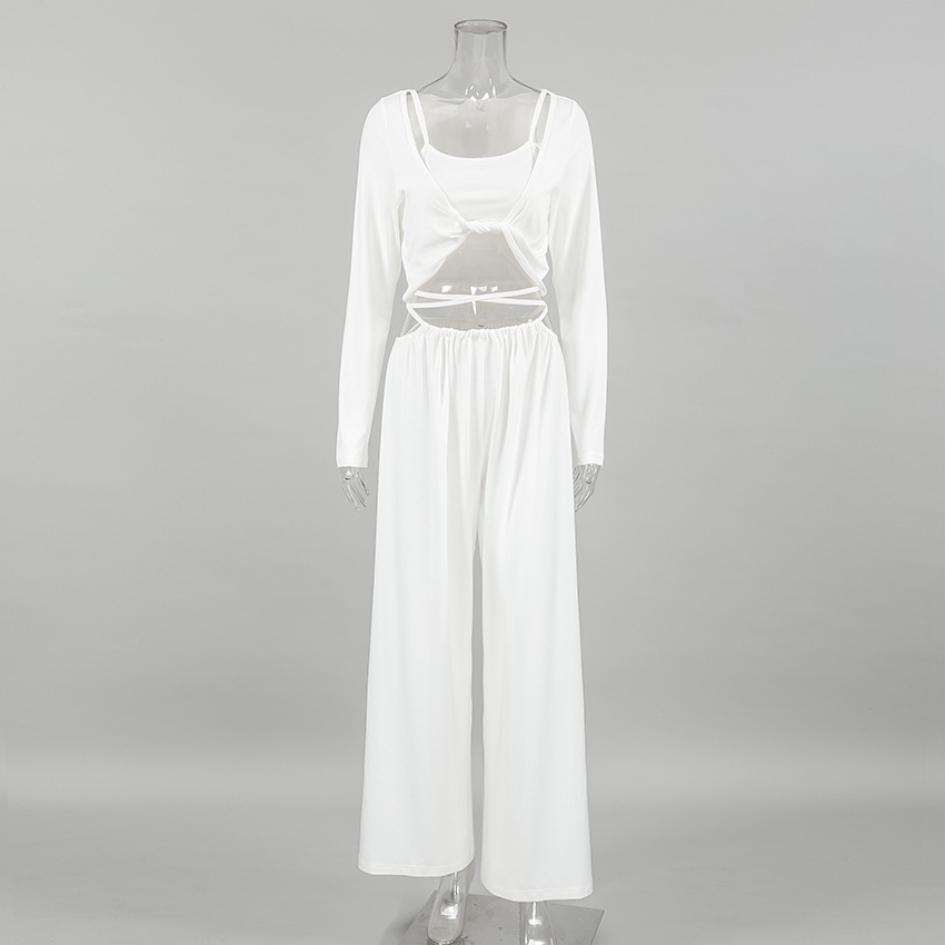 Damen Schlafanzug Set Aus Modal 3 Teilig Mit Langarm Und Hose_voghion.com
