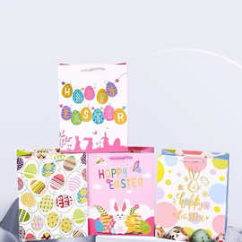 中秋节礼品袋玉兔系列白卡手提袋儿童送礼卡通糖果袋牛皮纸袋批发