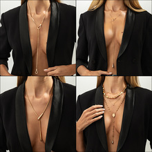 欧美跨境饰品个性长款流苏毛衣链性感时尚设计感高级女士项饰项链