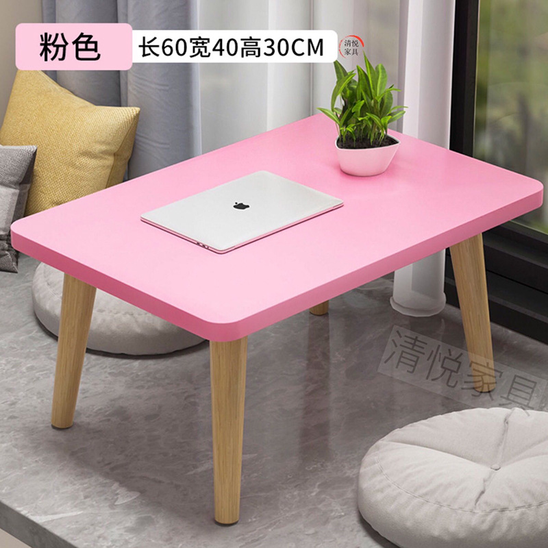Small bedside table, bedroom, sitting on the carpet, balcony, small low table, tatami mat, small tea table, popular mini book desk, home use