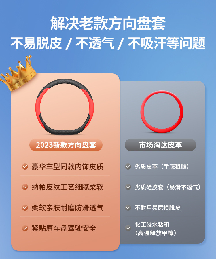 Suitable for 25 New Buick Lacrosse Steering Wheel Covers Century 24 Regal Aivia Version Ultra-Thin Genuine Leather Without Hand Sewing