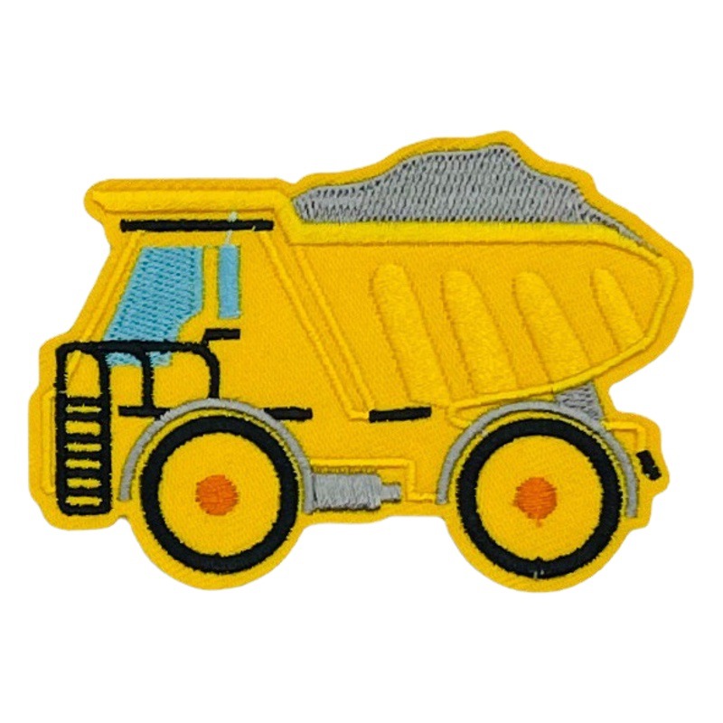 Nueva ingeniería coche serie bordado tela pegatinas niños bolsas Ropa Decoración pegatinas coche de dibujos animados bordado capítulo