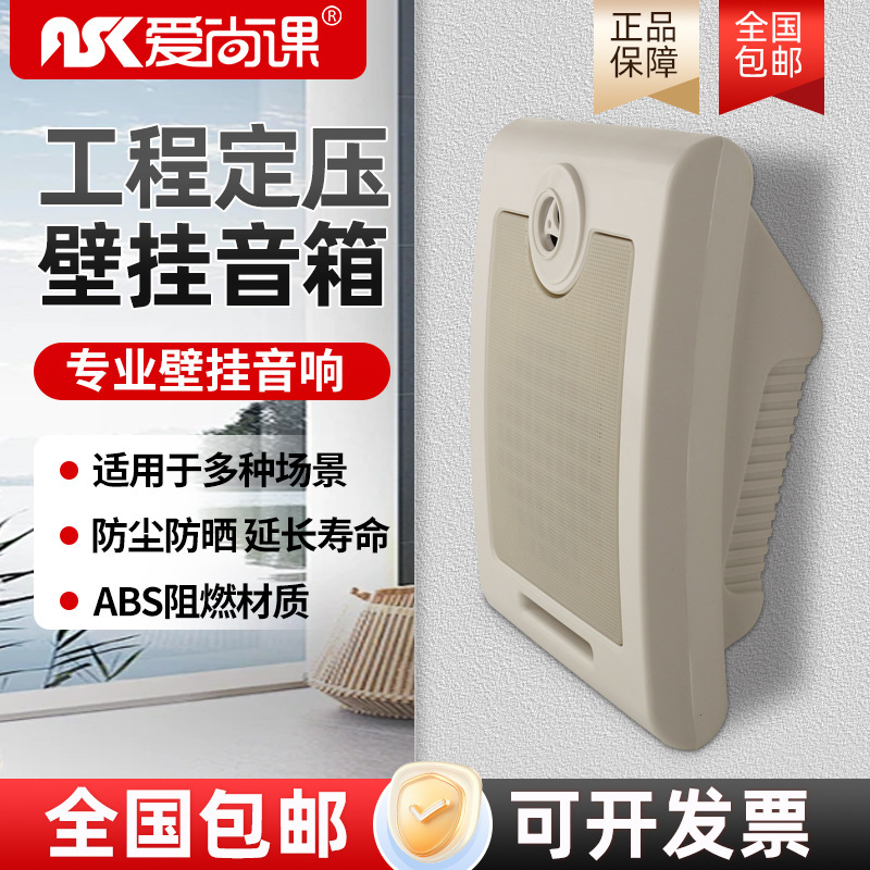 Aishangke Kd-702 Professional Wall-Mounted Speaker, Ceiling-Mounted Audio System, Broadcast System, Background Music Speaker