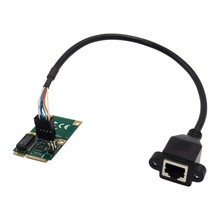 台式机MINI PCI-E千兆有线网卡RJ45网卡1000MB 全/半高工控机