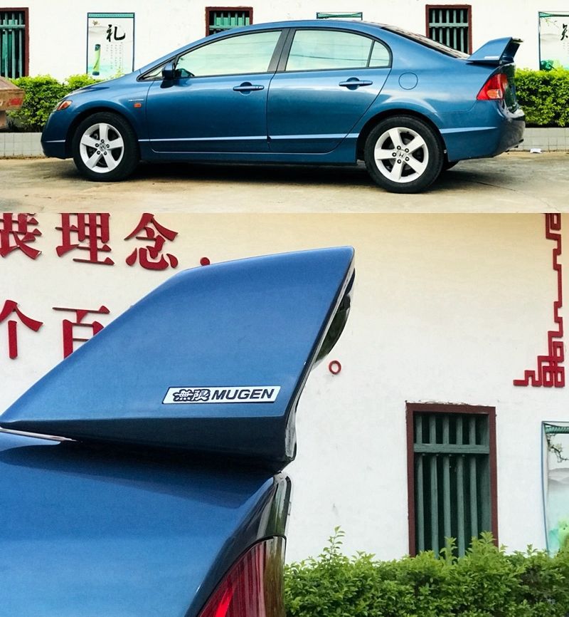 2006-2011 Civic Rear Spoiler Eighth Generation 8.5Th Generation Civic Si Modified Fd2 Style Car Spoiler