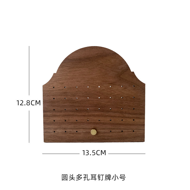 首饰展示架复古套系胡桃木手镯架耳钉板耳环项链架子饰品陈列道具|undefined