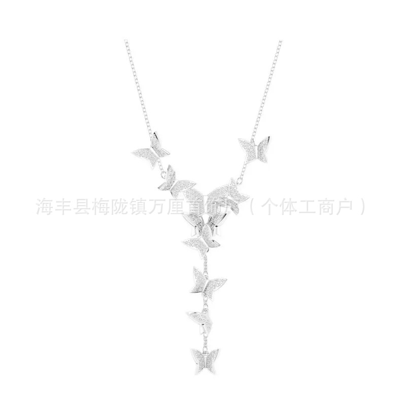 Y形蝴蝶白钻【白金色】
