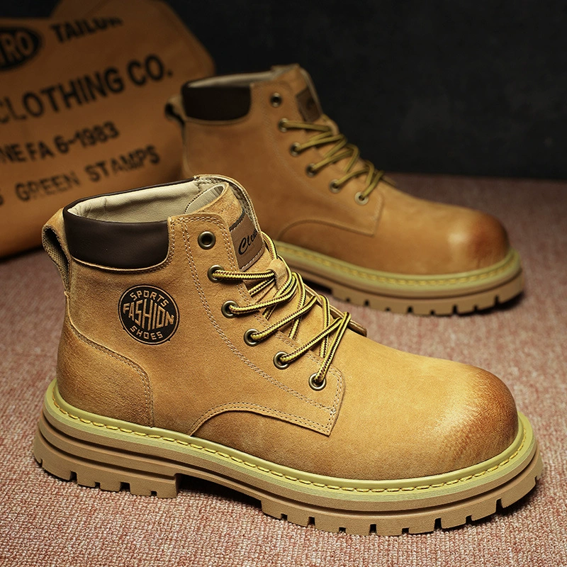 Новые толстые подошвы, чтобы увеличить модные ботинки Martin 2024 осенью