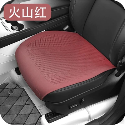Ventilated and Breathable, Summer – Universal seat cover - type-a-plush-volcano-red-front-seat-universal-model