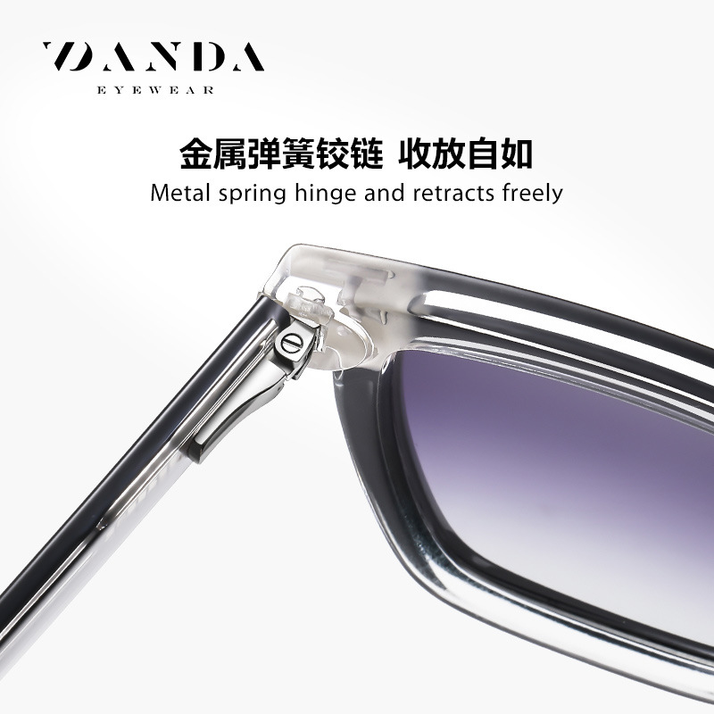 Nuevas gafas de sol polarizadas S26108 Las gafas de sol de hoja anti-ultravioleta de tendencia de moda se pueden equipar con gafas anti-luz azul de miopía