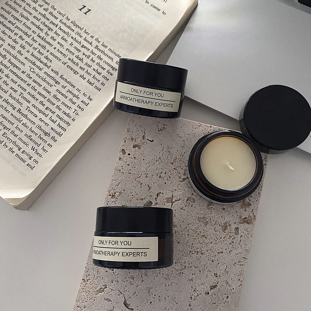 Ins Korean-style fragrant aroma candle soy wax coconut wax scented candle sample cup gift set with a touch of elegance