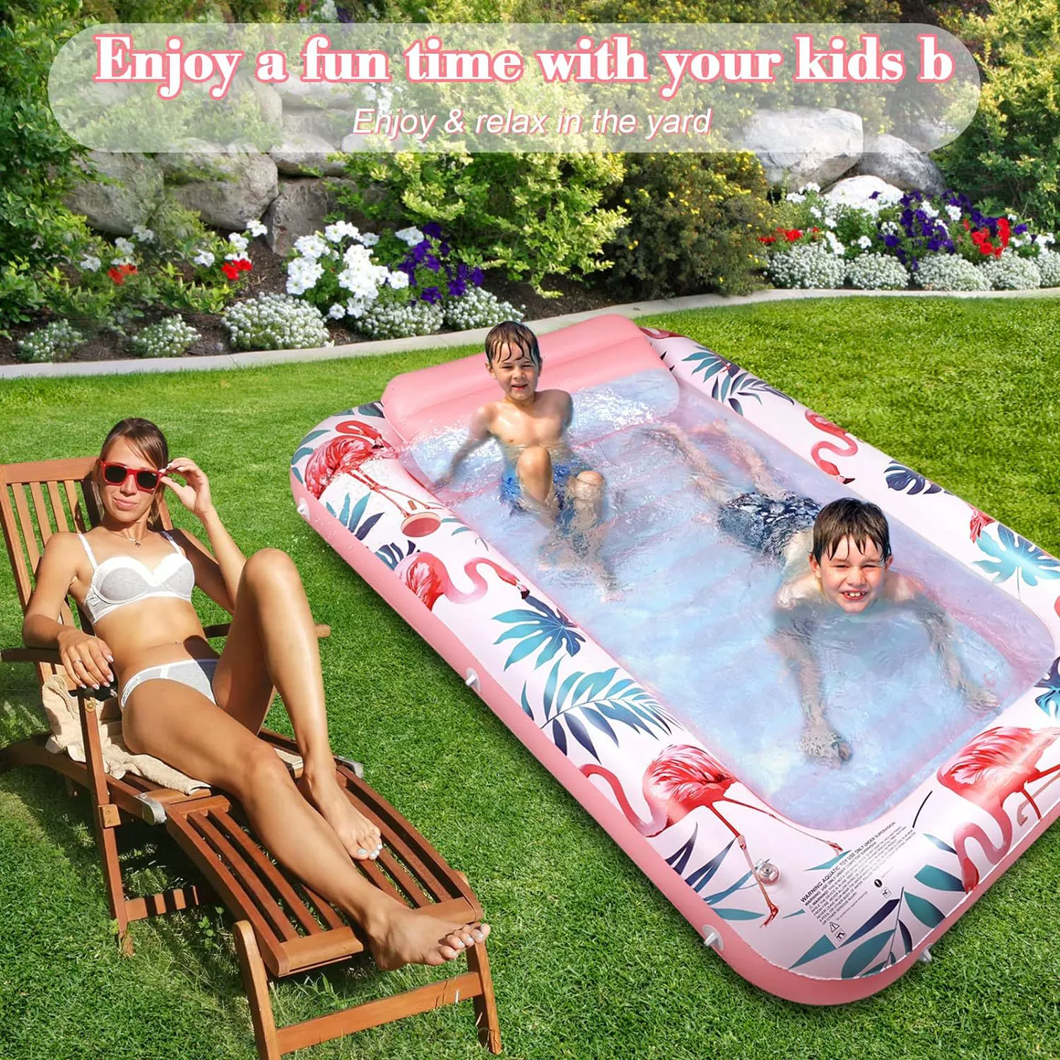 Фабрика поставляет надувные водные пламя Плавающая кровать для взрослых детей Бассейн Пляжная кровать Летняя игра