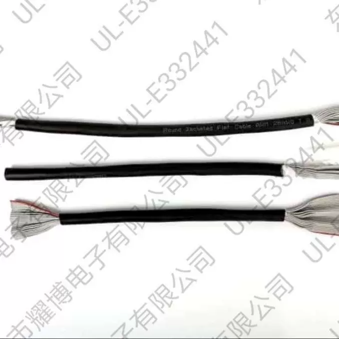 屏蔽排线 圆排线 UL20267厂家现货 多芯护套线 3659带编织屏蔽线