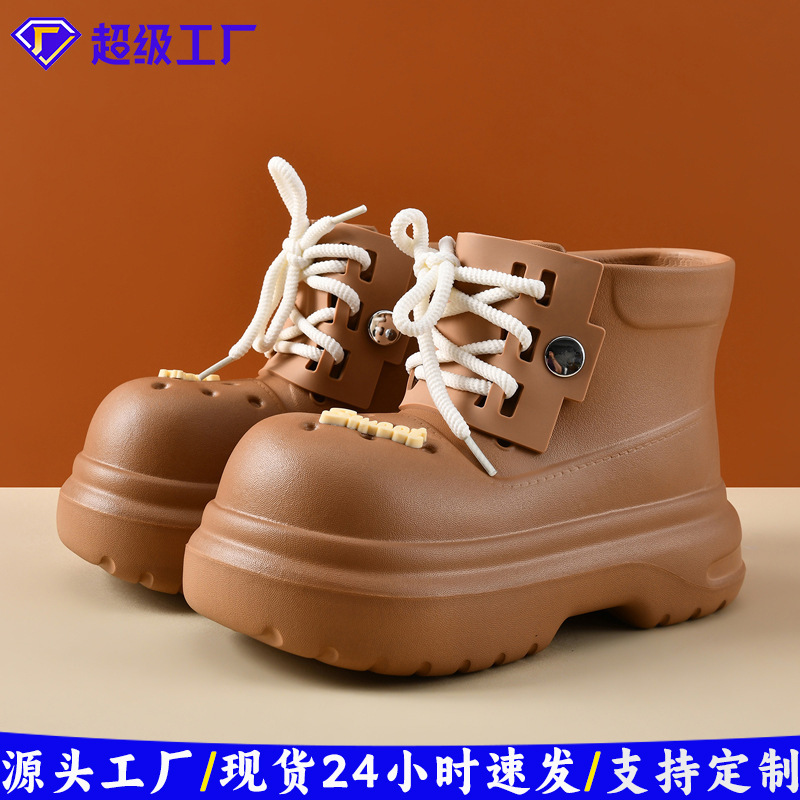 Eva Clogs for Women, Summer Thick-Soled High-Top Rain Boots, Big-Toe Sandals, Non-Stinky Feet, Factory Direct Sales