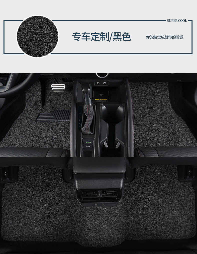 Suitable for Volkswagen Magotan/Magotan Gte Wire Ring Floor Mats 07-25 Anti-Slip, Wear-Resistant, Waterproof and Durable Special Floor Mats