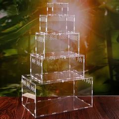 ペット箱アクリル飼育箱爬虫類箱クモトカゲカエル守宮飼育箱爬虫類用品ロット迪鵬