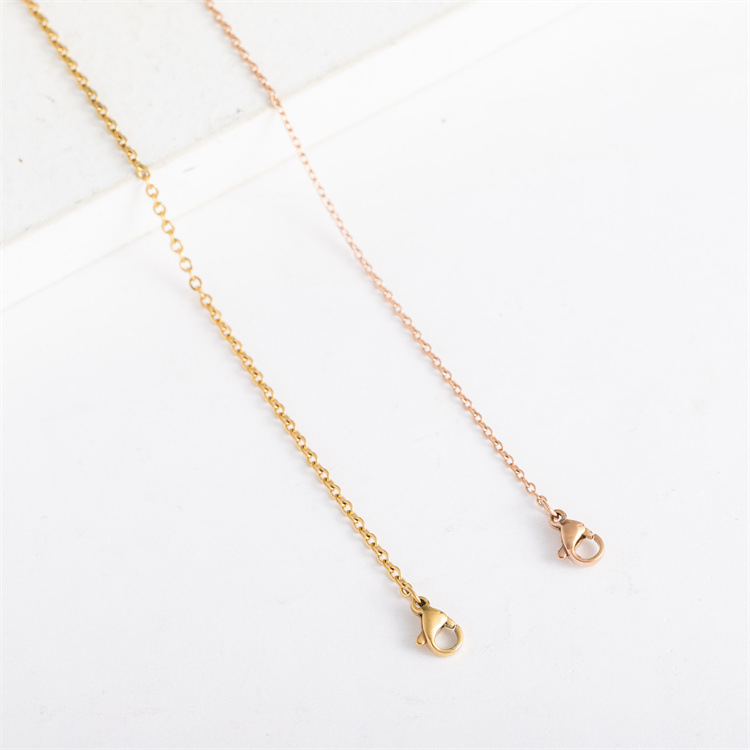 This year's new 304 titanium steel cross chain welding port flat O…