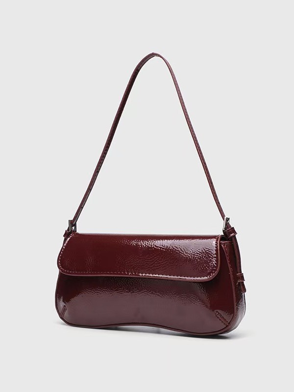 Bolso de Hombro con Solapa para Mujer, Marca Z, Estilo Español, Versátil, Simple, para Uso Diario, Bolso de Mano de Cuero Patentado