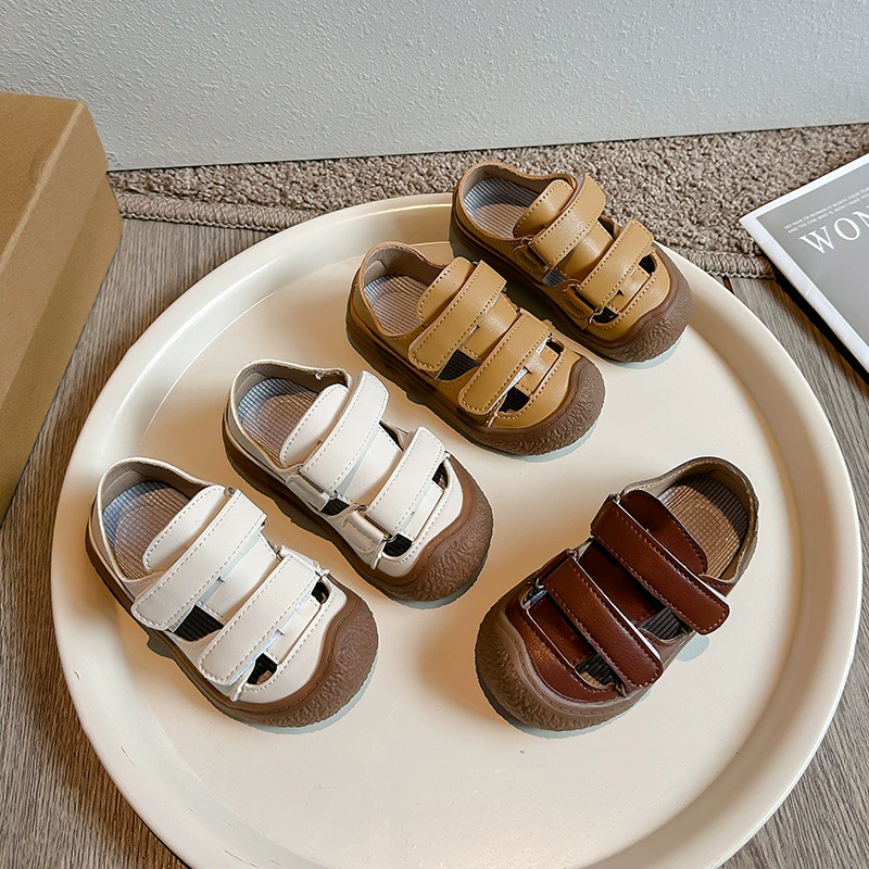 2025 Летняя обувь Баотоу для малышей для малышей мягкая подошва для сандалий