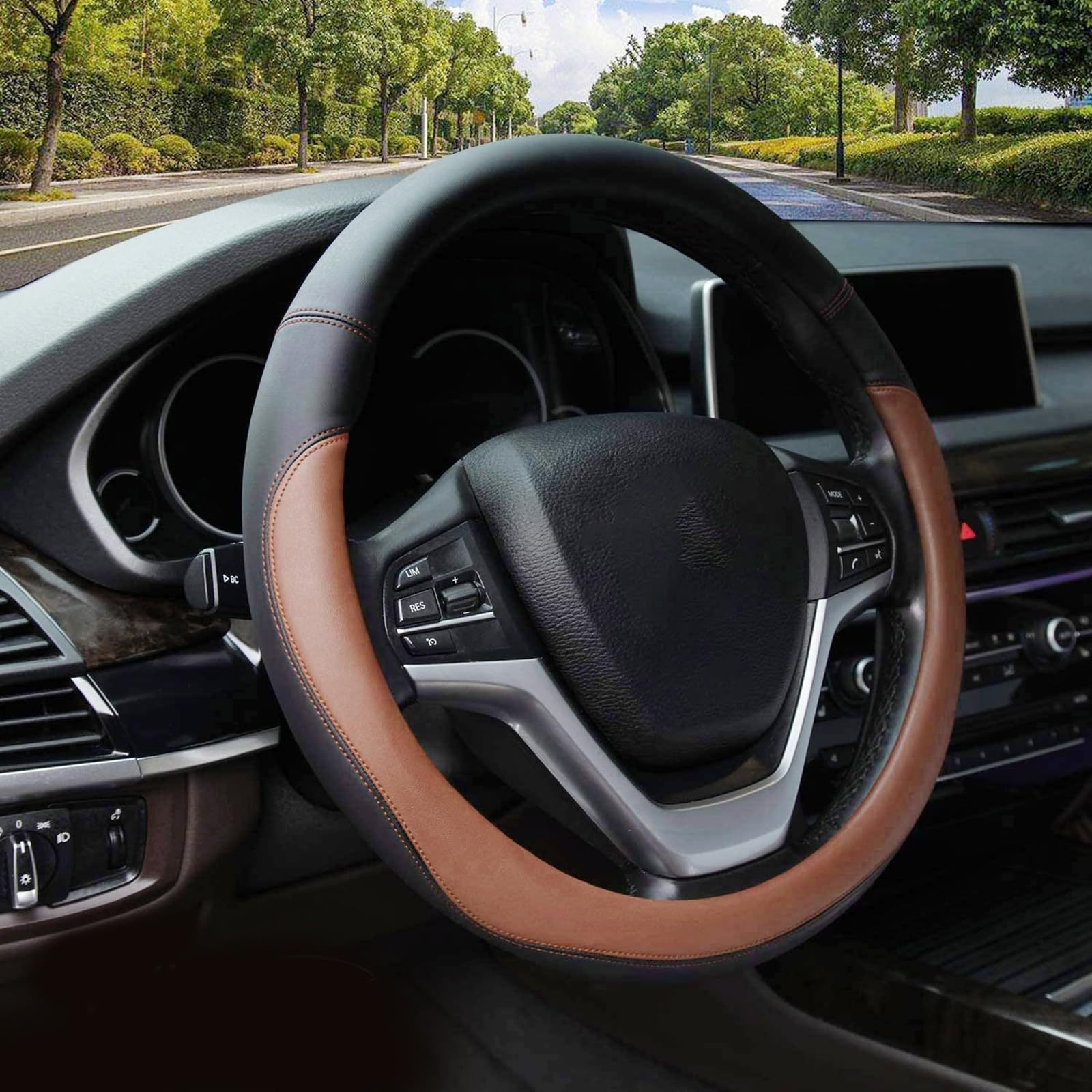 Cross-border soft car steering wheel cover, non-slip, suitable for all seasons, wear-resistant and durable, a popular foreign trade product