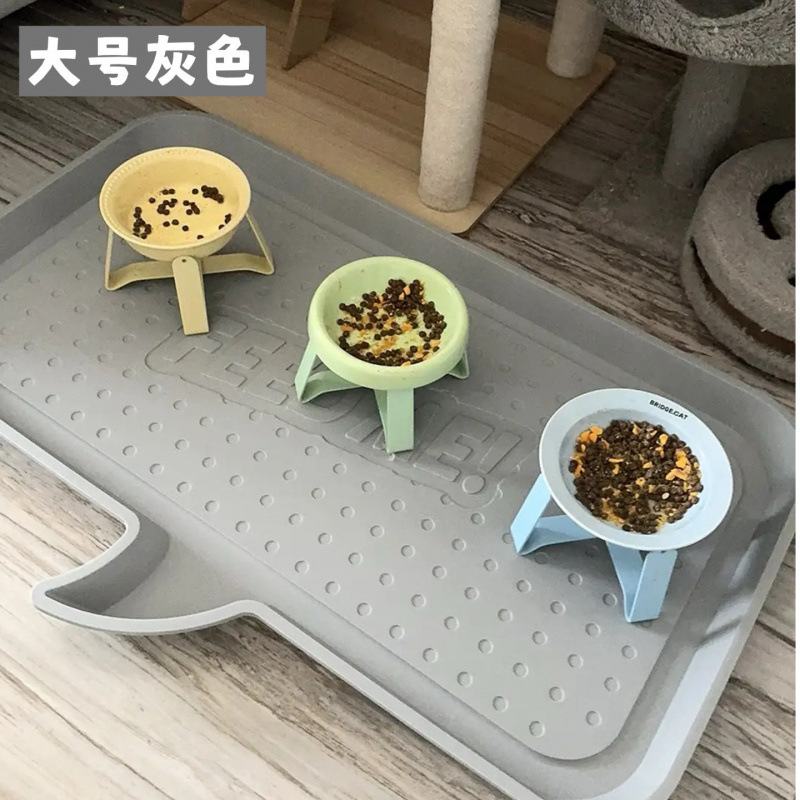 アリスペットプレースマット猫食事マット防水滑り止め大型食器ボウルマットアリス猫ボウルプレート|undefined