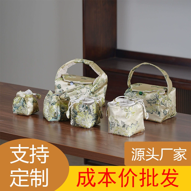 Сумка для хранения чашек Master для чайных чашек, чайников, гайванов, чайных листьев, утолщенная портативная тканевая сумка для переноски в дороге.