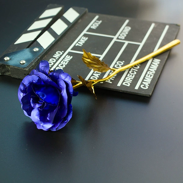 Подлинная 24K золотая роза 2 2 2 2 подарок на День Валентинка с цветком материал DIY золотая фольга розы