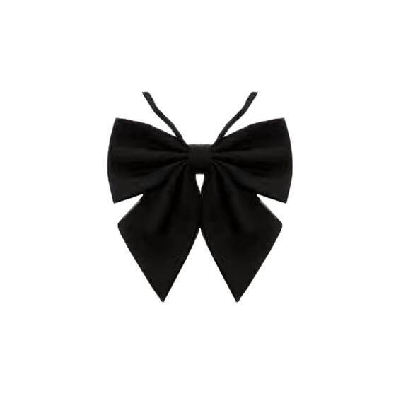 JK Uniform Solid Color Feather Bow Tie Female College Style Student Uniform Shirt Mariner's Uniform Student's Uniform Bow Wine Red