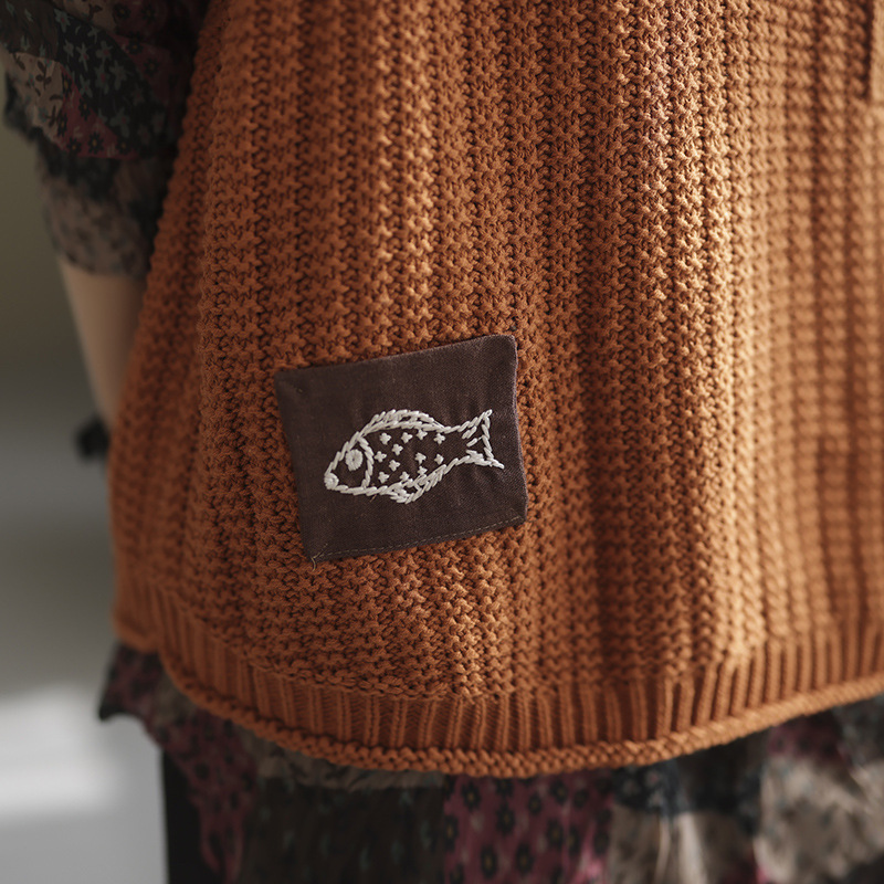 Chaleco de las mujeres de punto Chaleco de las mujeres ropa de primavera 2024 nuevo popular estilo Chanel suéter estilo occidental Chaleco corto image 4