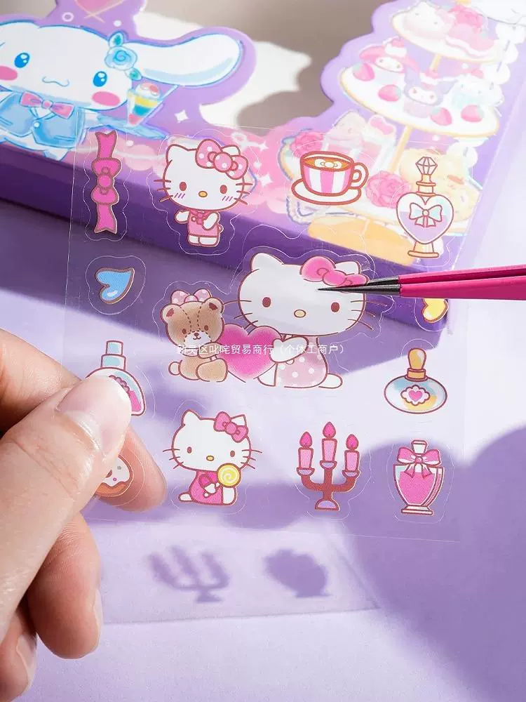 Sanrio, наклейка, подарочная коробка, детские наклейки, игрушка, планировщик