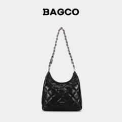 BAGCO春の軽くて豪華でシンプルで、大容量の菱の紋様の肩の斜め掛けのカバンです。