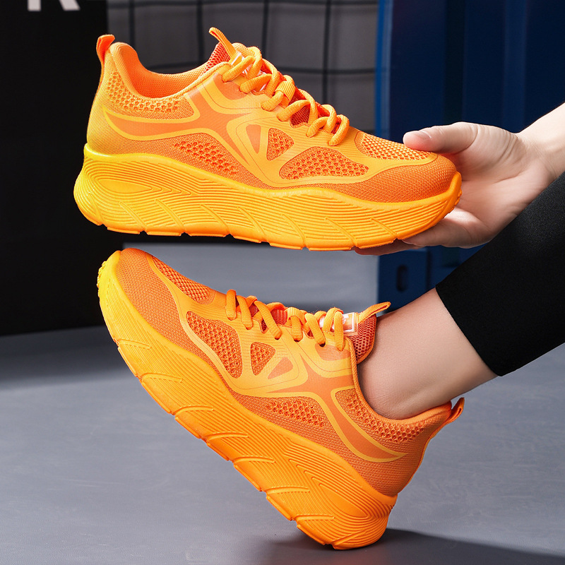 鞋子女新款运动鞋飞织网鞋浅口轻便休闲鞋舒适女鞋百搭时尚单鞋